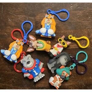 Figural Dogs Collectible 3D Bag Clips Lot 7 Pcs‎